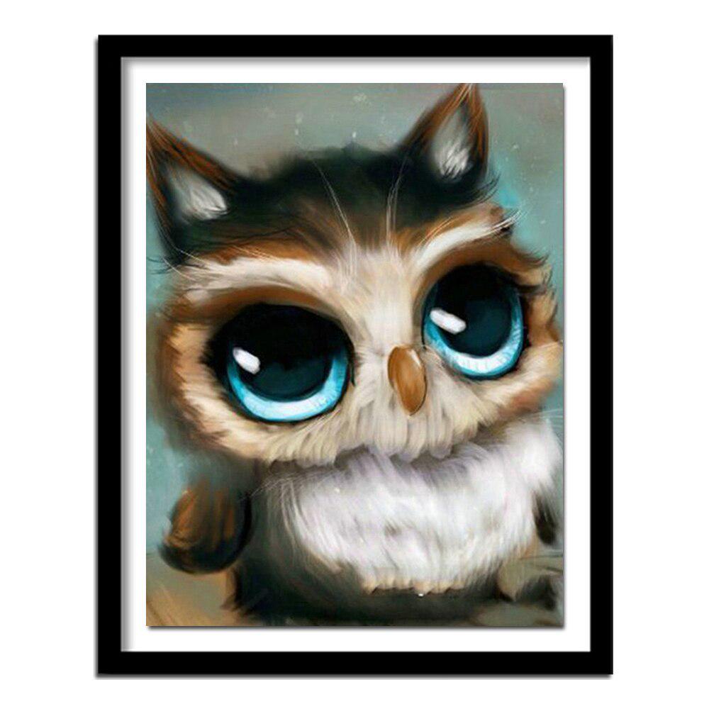 5D Алмазная картина Сова Прекрасное животное Кристалл вышивка крестиком Рукоделие Домашний декор Наклейка на стену