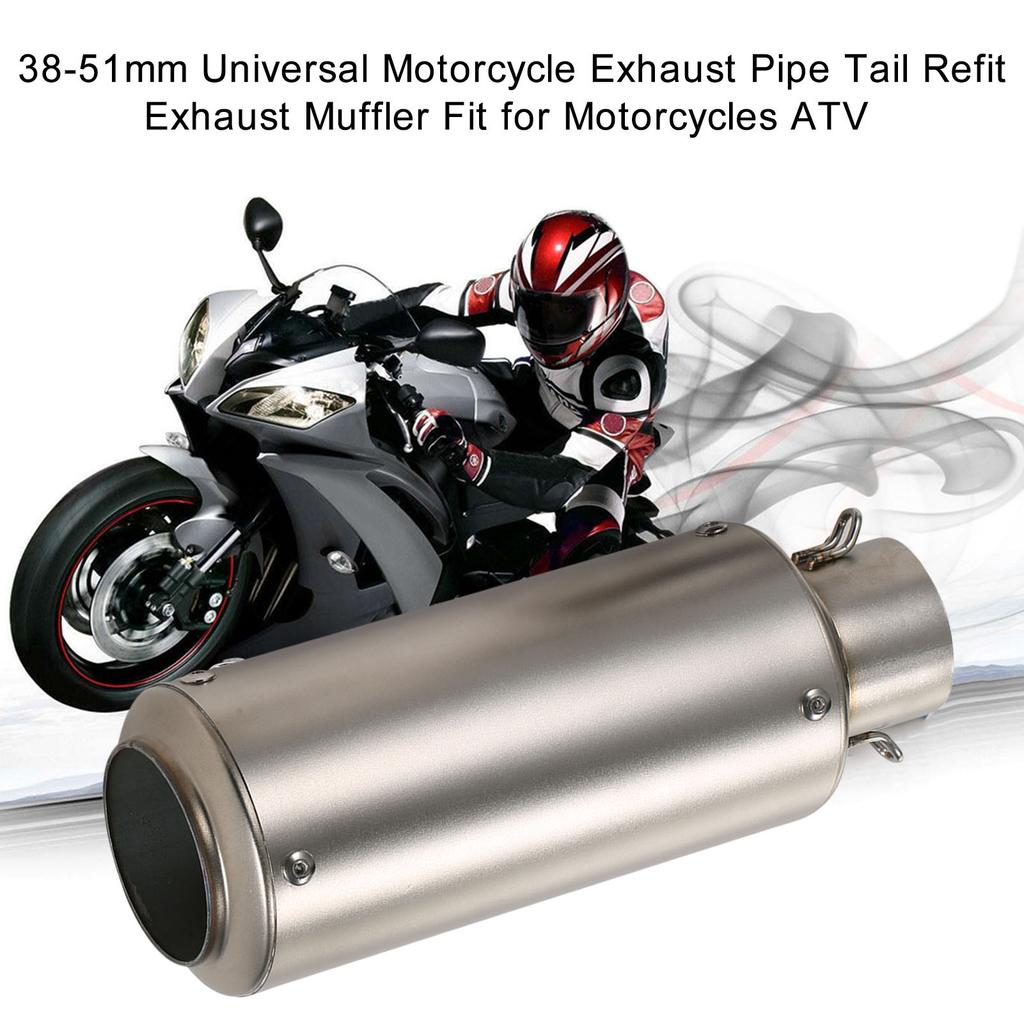 38-51 мм универсальный мотоцикл выхлопной трубы хвост ремонт глушитель подходит для мотоциклов ATV