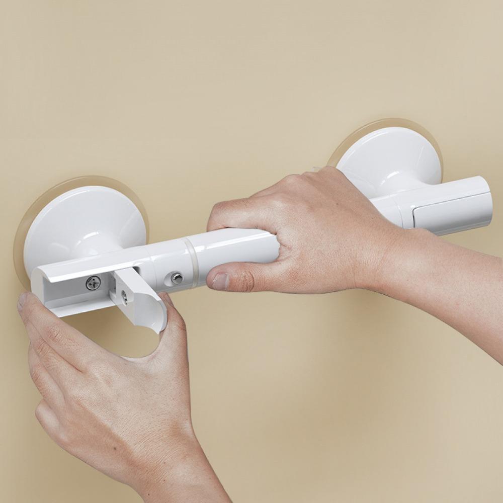 no drill suction grab rail anti slip safety handrail for elderly bathroom toilet home use