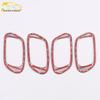 Vezel Interior Door Handle Decorative Ring & Armrest Sticker for 15-19 Models