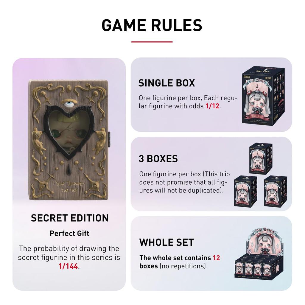 POP MART TINYTINY Prologue Series Pop Mart Gachapon Blind Box Figure Plastic Model Premium Toy PVC Soft Vinyl Original Character Birthday Gift