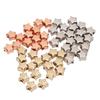 50pcs 3 Colors Jewelry Making Beads Small Hole Star Spacer Beads Star Shaped Beads  Anklet Craft