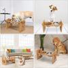 Adjust Tilted Pet Feeders Double Bowl for Food & Water Feeding Bowl Elevated Cats Bowl AntiSlip Cats Feeders Dishware