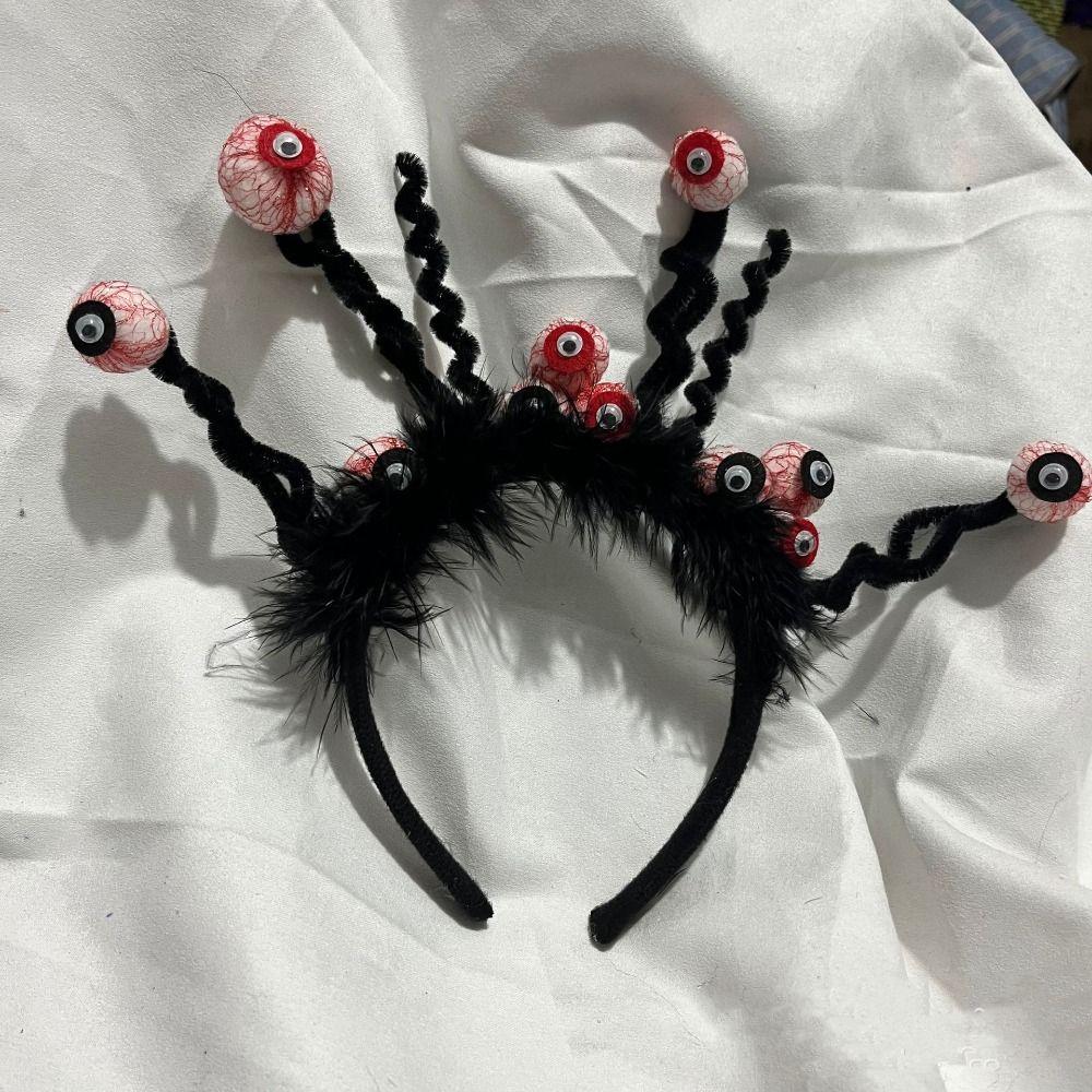 Party Decor Halloween Eyeball Headband Lightweight Horror Hair Hoop Spooky Hairband Kids