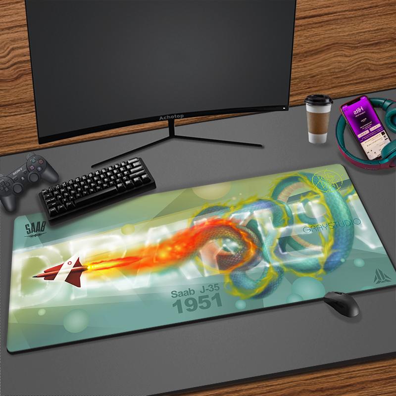 Большой игровой коврик для мыши с японским драконом, XXL клавиатура, геймерский коврик для мыши на столе, скоростной настольный коврик, коврик для мыши в стиле аниме