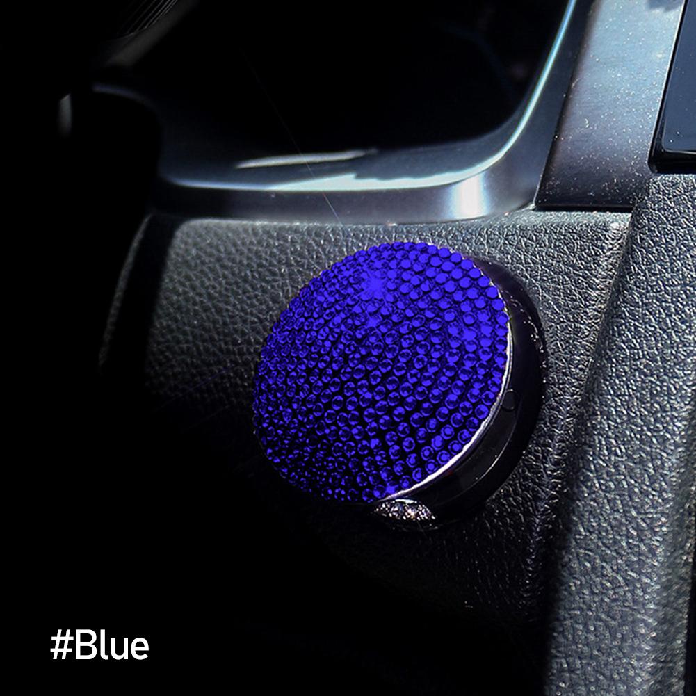 Автомобильное зажигание Onekey Start Stop, кнопка переключения, защитная крышка, авто украшение, интерьер, аксессуары для двигателя со стразами