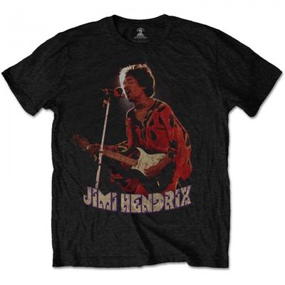 Jimi Hendrix Оранжевая хлопковая футболка из кафтана для взрослых унисекс