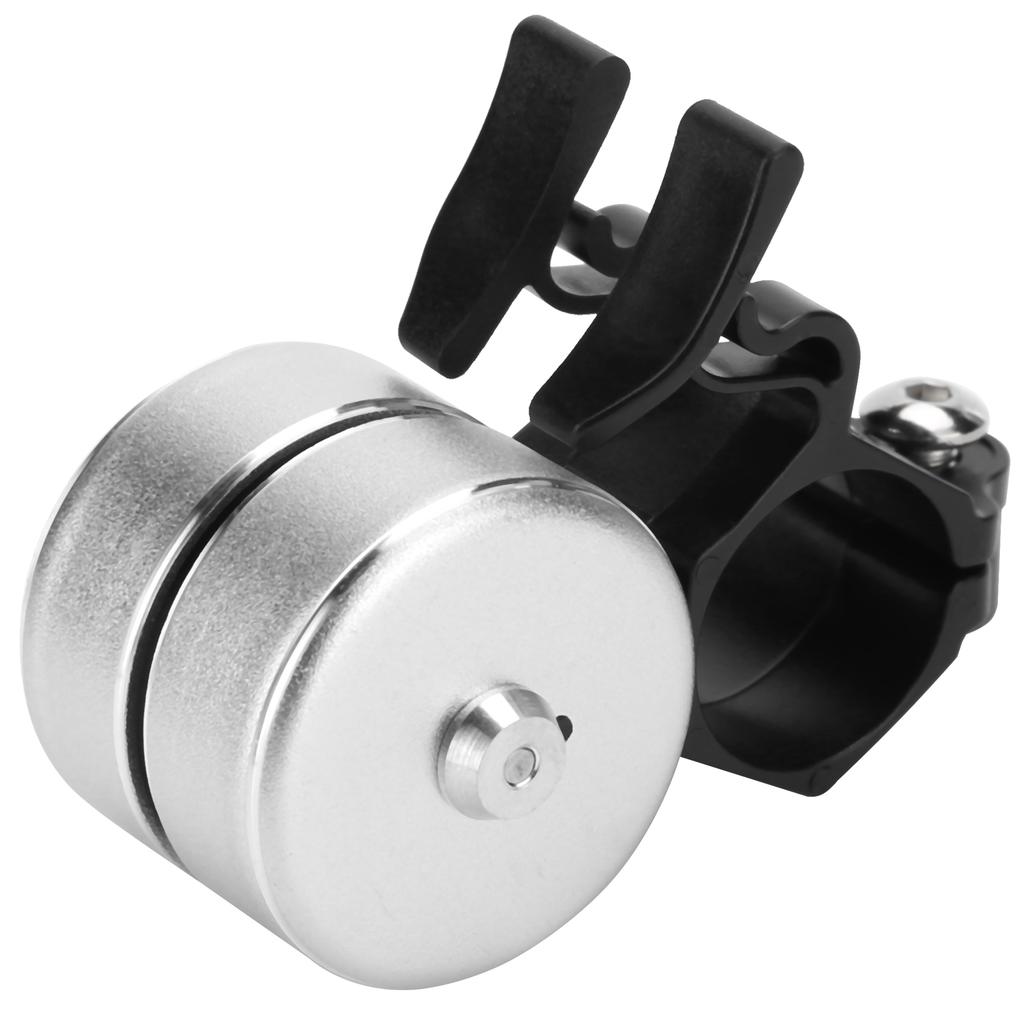 Велосипедный звонок 120 дБ с двойным щелчком, звонок на руль велосипеда, сигнализация, запчасти для велосипеда для безопасности на открытом воздухе, серебристый