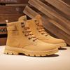 Men's Shoes Autumn New Men's Martin Boots Trendy Versatile Tooling Shoes Non-slip and Wear-resistant Thick-soled Desert Bumblebee Boots