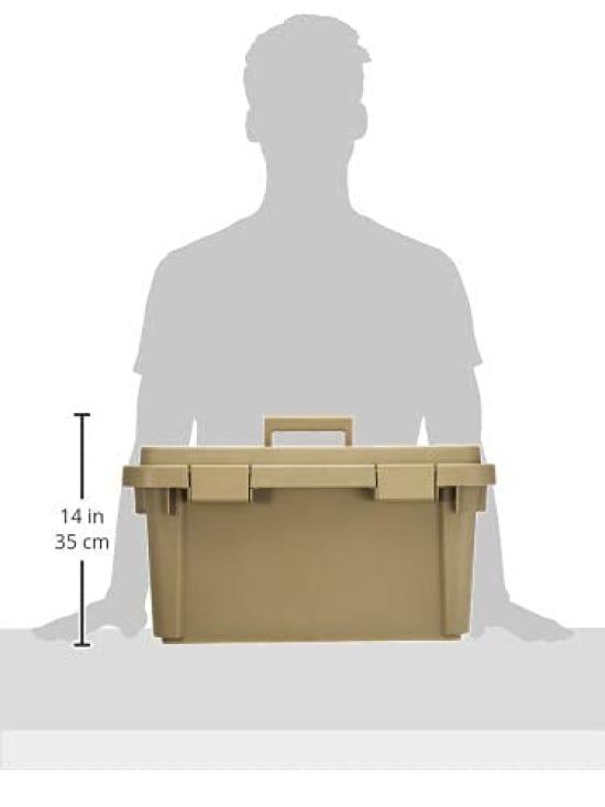 JEJ Astage Storage Box Made In Japan Outdoor Storage Camping Series Tool Box Sand Beige Width 56 X Depth 29 X Height 29cm [S ST560S]