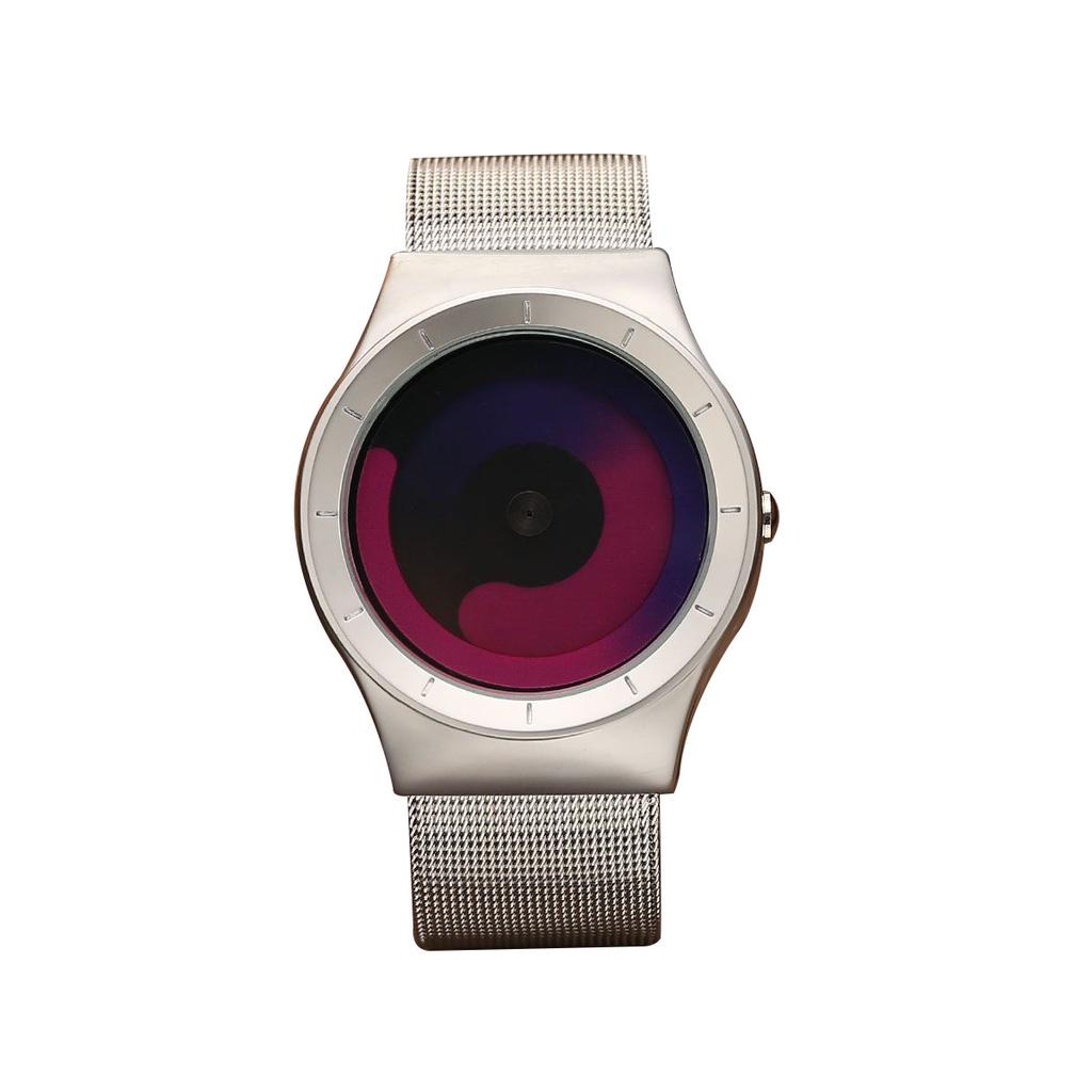 Модные трендовые мужские часы, персонализированный креатив, без стрелок, звездный вихрь, круглый циферблат, кварцевые часы, relojes para hombres