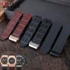 For Hublot Strap BIG BANG Watchband Stainless Buckle Free Tool Men New Real Cow Leather Rubber Watchband 26*19mm Brown Black