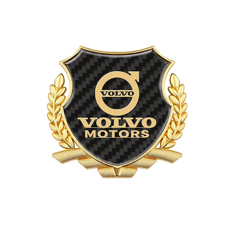 2Pcs 3D Car Body Emblem Metal Stickers Trunk Window Decal For Volvo ES90 EC40 EX40 EM90 XC90 V90 V60 XC60 V40 S80 S60 S90 XC40