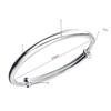 925 Sterling Silver Bangles Simple Adjustable Bracelets & Bangles For Women S-B55