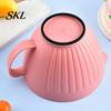 Plastic Bowl for Cake Batter with Pour Spout And Handle, Large Mixing Kitchen Gadgets Baking Cooking Non-Slip Base, Prep Baking, Cooking, Salad,