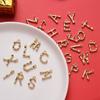 6 Alphabet English Letters Small Pendant, for DIY Jewelry Findings
