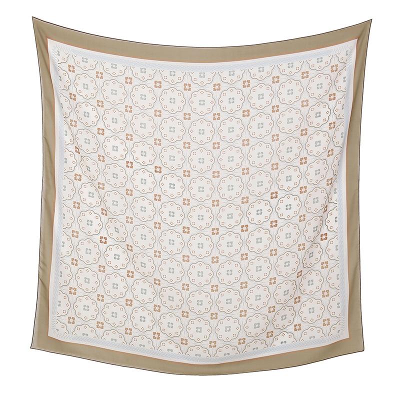 Малайзия Цветочный Принт 110 Квадратный Шарф Мусульманский Хиджаб Женщины Элегантные Шали Дамы Повседневный Головной Платок Тюрбан Косынка Оптовая Продажа