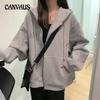 Cardigan Hooded Sweatshirt Women Plus Size Autumn Loose Long Sleeve Zip Jacket Top