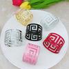 6pcs Serviette Rings Alloy Napkin Holder West Dinner Towel Napkin Ring Party Decoration Table Decor