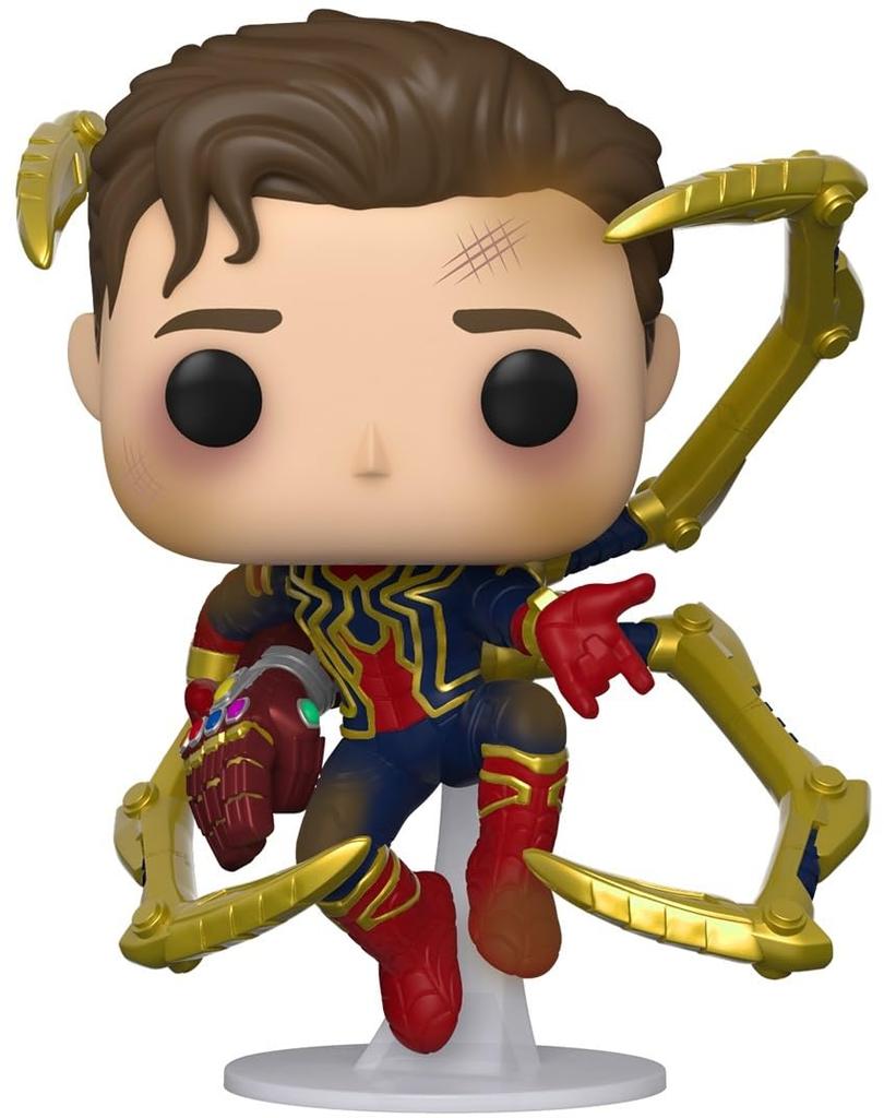 Marvel Avengers Iron Spider Unmasked with Gauntlet Figure Funko Marvel Funko Spider-Man Pop!
