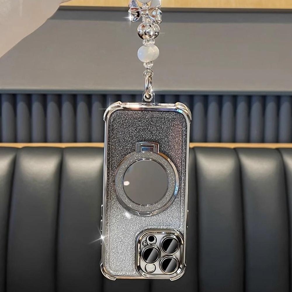 Роскошный браслет, блестящий противоударный чехол для телефона для Xiaomi POCO X7 14T Pro Redmi Note 14 Pro Plus 14C 4G 5G, зеркальная подставка, мягкий чехол