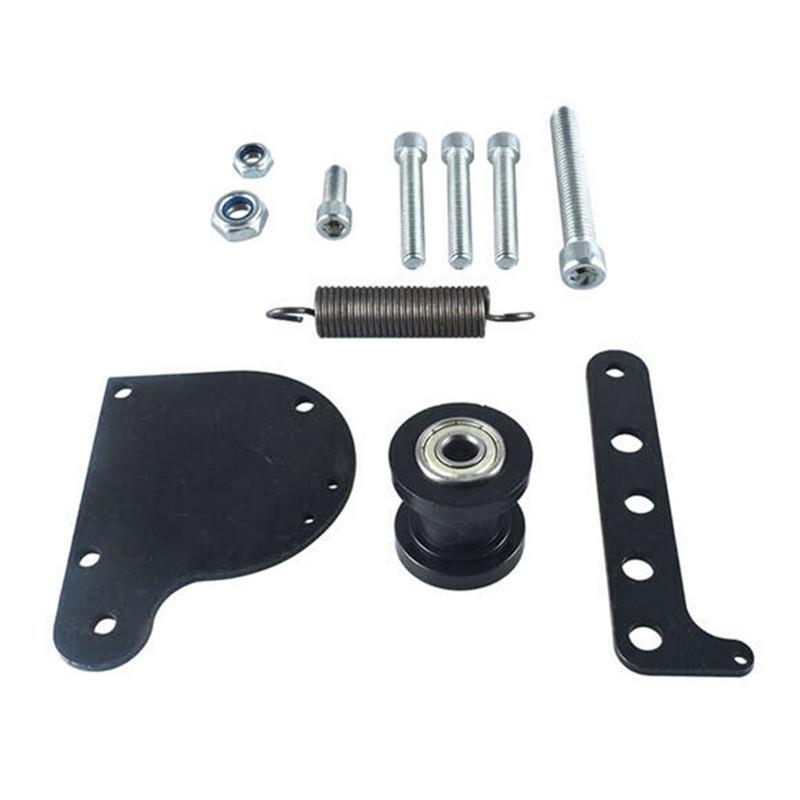 DIY Chain Tensioner Fit 80cc Engine Motor Cylinder Piston 40mm 2 in1 Racing Reed Valve Muffler Pipe For Engine Motorized Bike