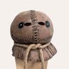 Burlap Texture Latex Full Head Mask, Horror Character Headgear for Adult Halloween Cosplay Props