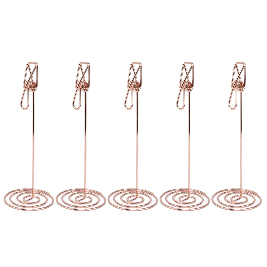 5 шт. держатель для карточек золото уникальный дизайн металл анти окисление многоцелевой стол нумб