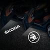 2 шт. Светодиодные проекторы в двери автомобиля Для аксессуаров 2004-2024 VRS Octavia 2 3 A5 A7 MK2 MK3 Superb 3V 3T B6 B8 Kodiaq Karoq