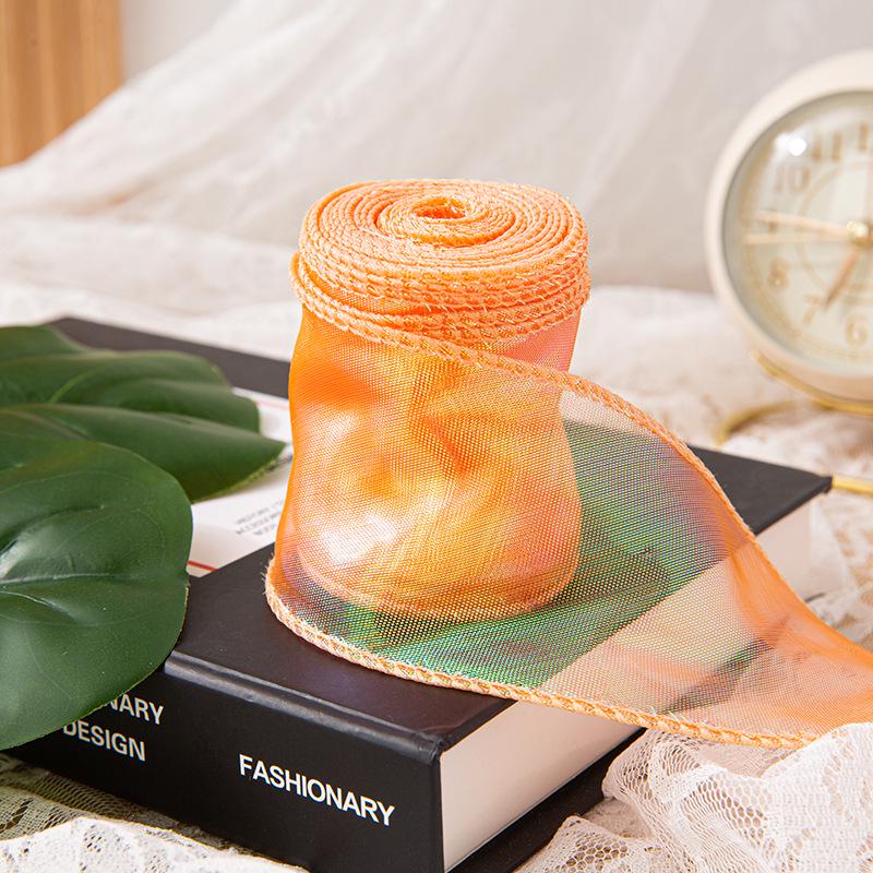 6 см перламутровая лента из пряжи «рыбий хвост» для создания цветочных букетов, подарков и украшений для тортов своими руками