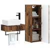 Bathroom Furniture Set 2 pcs Reclaimed Wood 33 x 34.5 x 100 cm