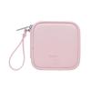 Solid Color Simple Lightweight Earphone Bag Large Capacity Waterproof and Scratch-resistant PU Skin-feel Mini Earphone Bag