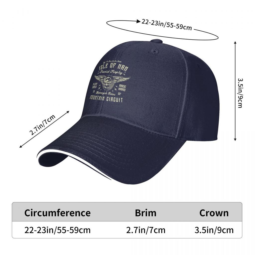 Isle Of Unisex TT Racing Vintage Biker Wings Wheel Туристический трофей Велосипедные гонки Ретро Графическая бейсболка Военная кепка унисекс