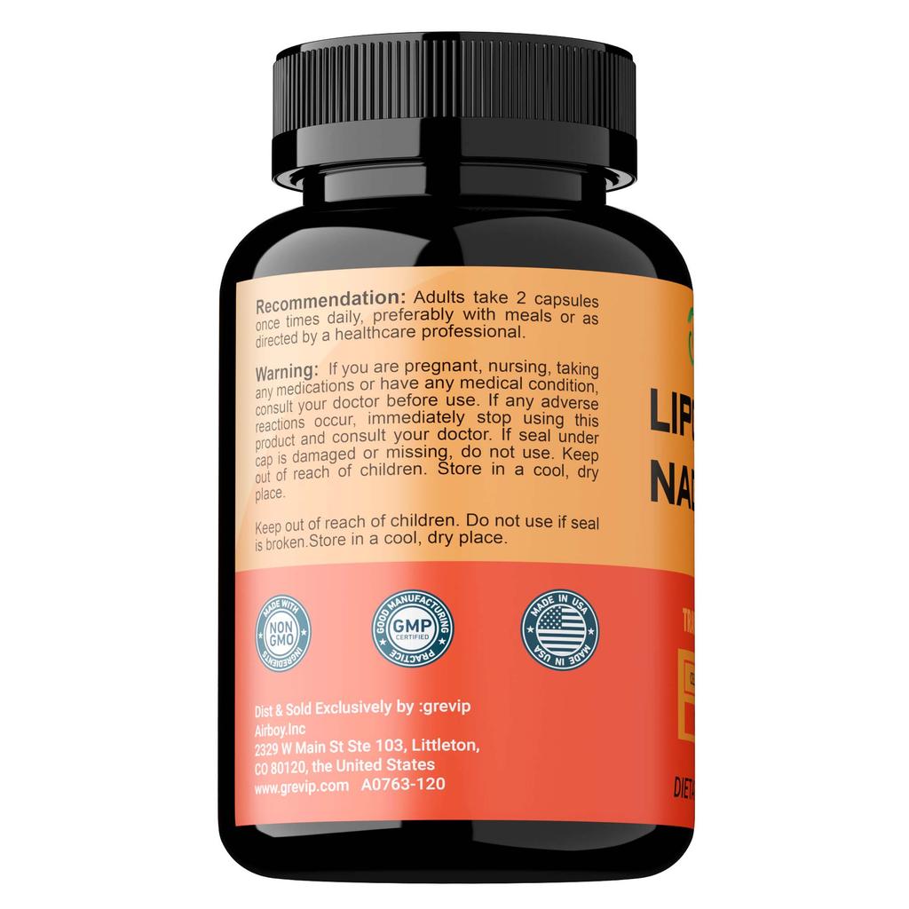 Liposomal NAD+ 800 mg Supplement Capsules with Trans-Resveratrol - Promotes Healthy Aging, Cellular Energy, DNA Repair