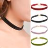 Gothic Soft Velvet Solid Color Choker Necklace Lady Girl Club Dance