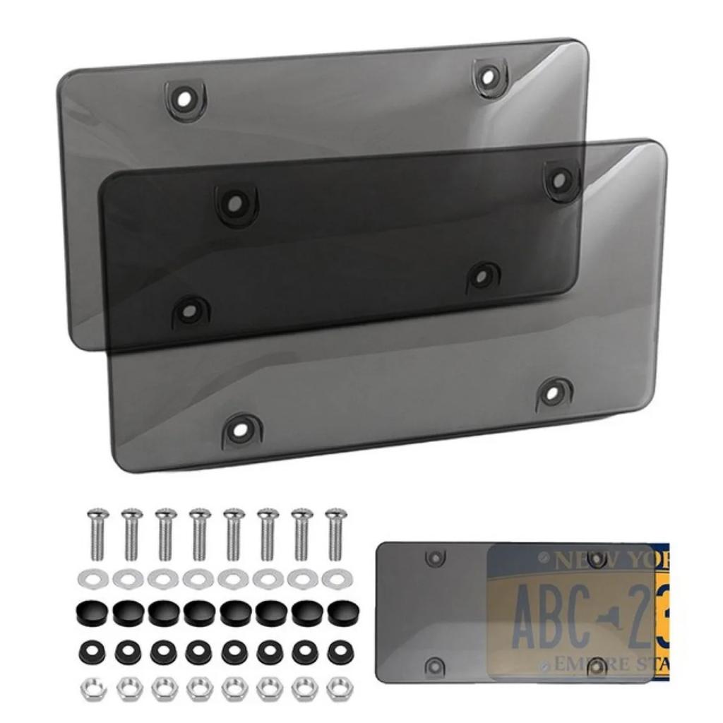 2 шт. держатель рамки номерного знака автомобиля прозрачный держатель рамки номерного знака модифицированный защитный чехол для номерного знака автомобильные аксессуары