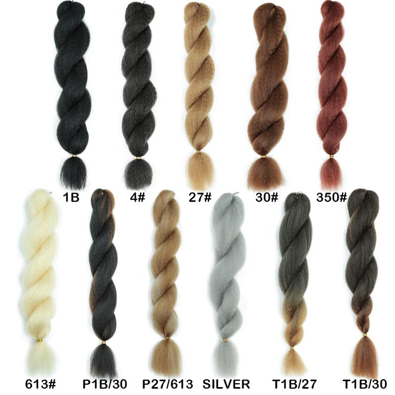 Vixen Crochet Bulk Hair 26 inch Jumbo Synthetic Braiding Hair Fluffy Kinky Straight Crochet Braids Extension Hair Expo City