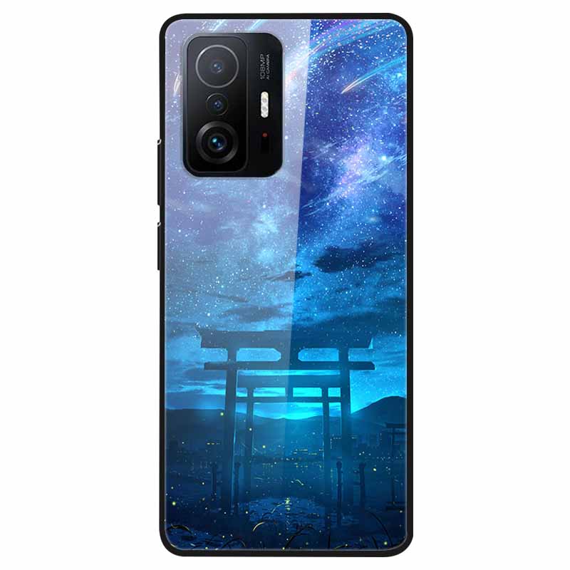 Для Xiaomi 11T Закаленное Стекло Чехол Мягкий Бампер Жесткий Funda Для Xiaomi mi 11T Pro Чехол для Телефона 11 T 11T Pro 11TPro Задняя Крышка Корпуса