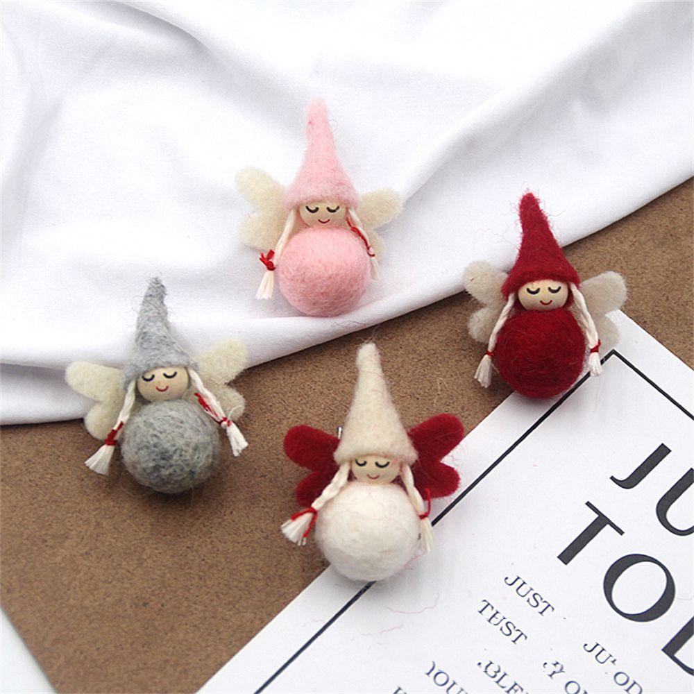 Claus Elf Xmas Tree DIY Handmade Christmas Doll Christmas Decorations Wool Felt Christmas Ornament