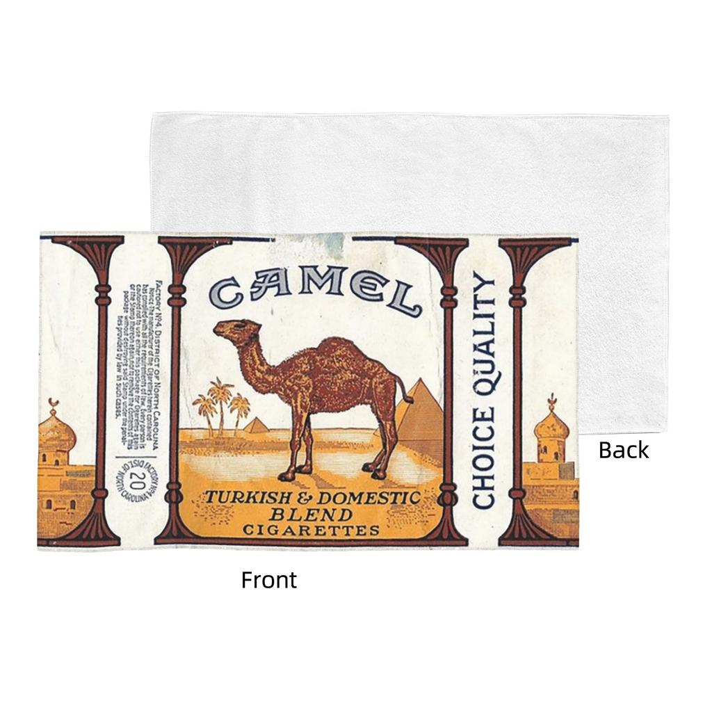 Винтажная пачка сигарет Camel Мягкое лицевое полотенце Быстросохнущее для бассейна Ванной Хлопковые полотенца Впитывающие