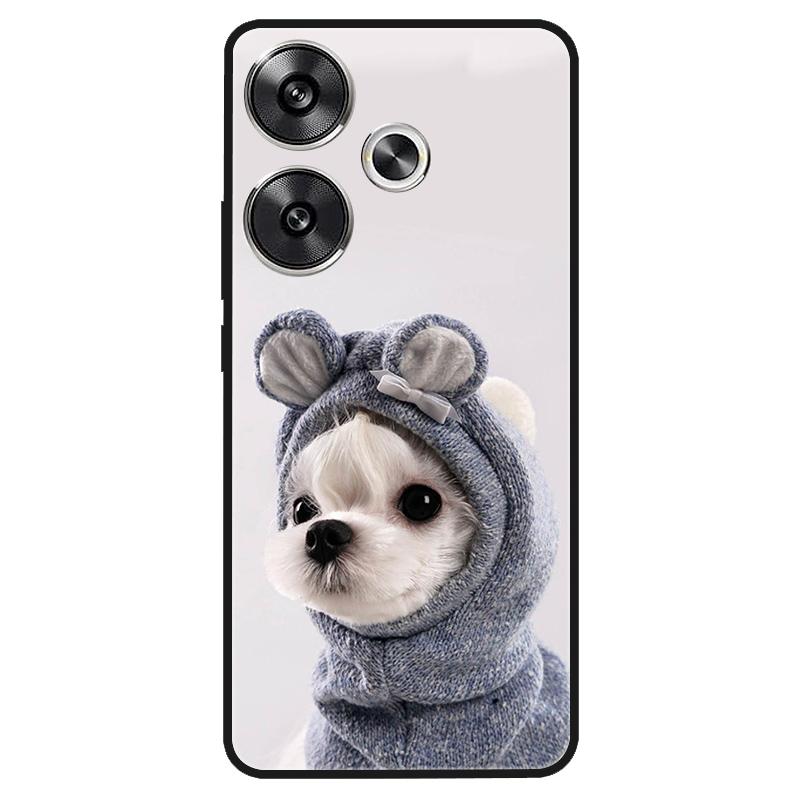 For Xiaomi Poco M6 4G Case Shockproof Soft Silicone TPU Bumper for Poco M6 4G Cover PocoM6 4G 2024 Lovely Luxury Cartoon Fundas