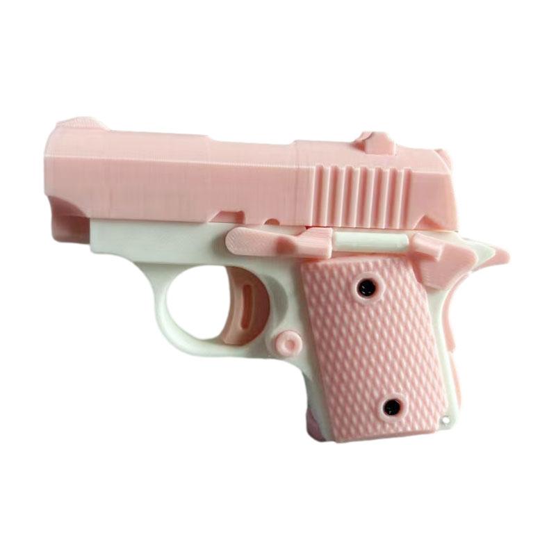 Mini 3D Model Gun 1911 Children's Toy Gun Kid's Toy Gun Non-Firing Bullets Toy Gun Rubber Band Launcher Collection Gift 1PC