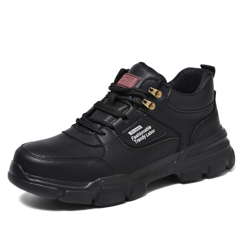 Labor Insurance Shoes Steel Bag Head Anti-smashing and Anti-piercing, Lightweight, Deodorant, Wear-resistant and Dirt-resistant Safety Shoes