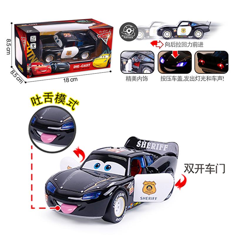 1:32 Молния МакКуин Disney Pixar Тачки Металлическая Литая Машинка Со Светом и Звуком Игрушка С Возвратным Механизмом Задних Колес Подарки Детям На Рождество