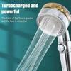 Small Waist Booster Shower Head Nozzle Turbine Pressurized Filter One-button Water Stop Household Water Heater Bath