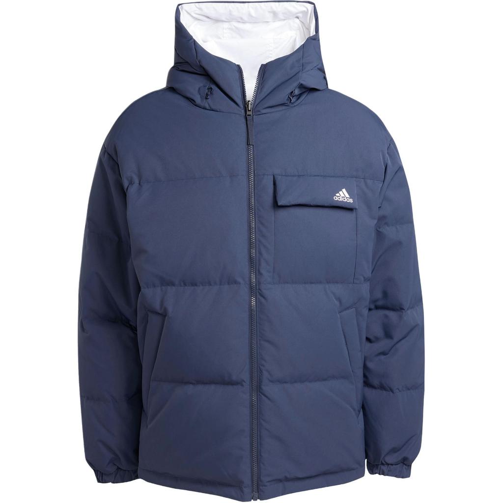 Adidas Down Jacket Reversible Comfortable Warm Hooded Puffer Coat Unisex Jackets Legendary-Ink-Blue JM9129