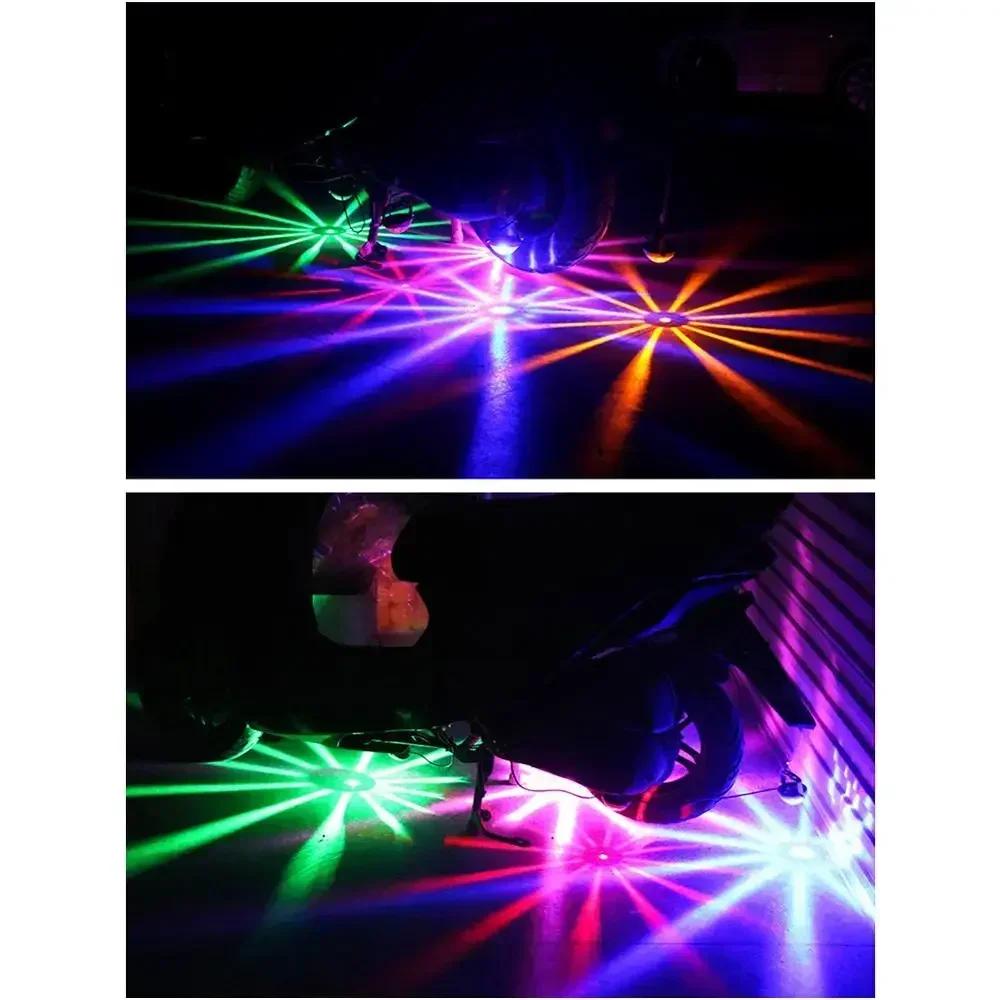 12В Светодиодная подсветка шасси мотоцикла RGB Мигающая стробоскопная лампа Декорация мотоцикла Атмосферный свет Универсальный свет для мотоцикла