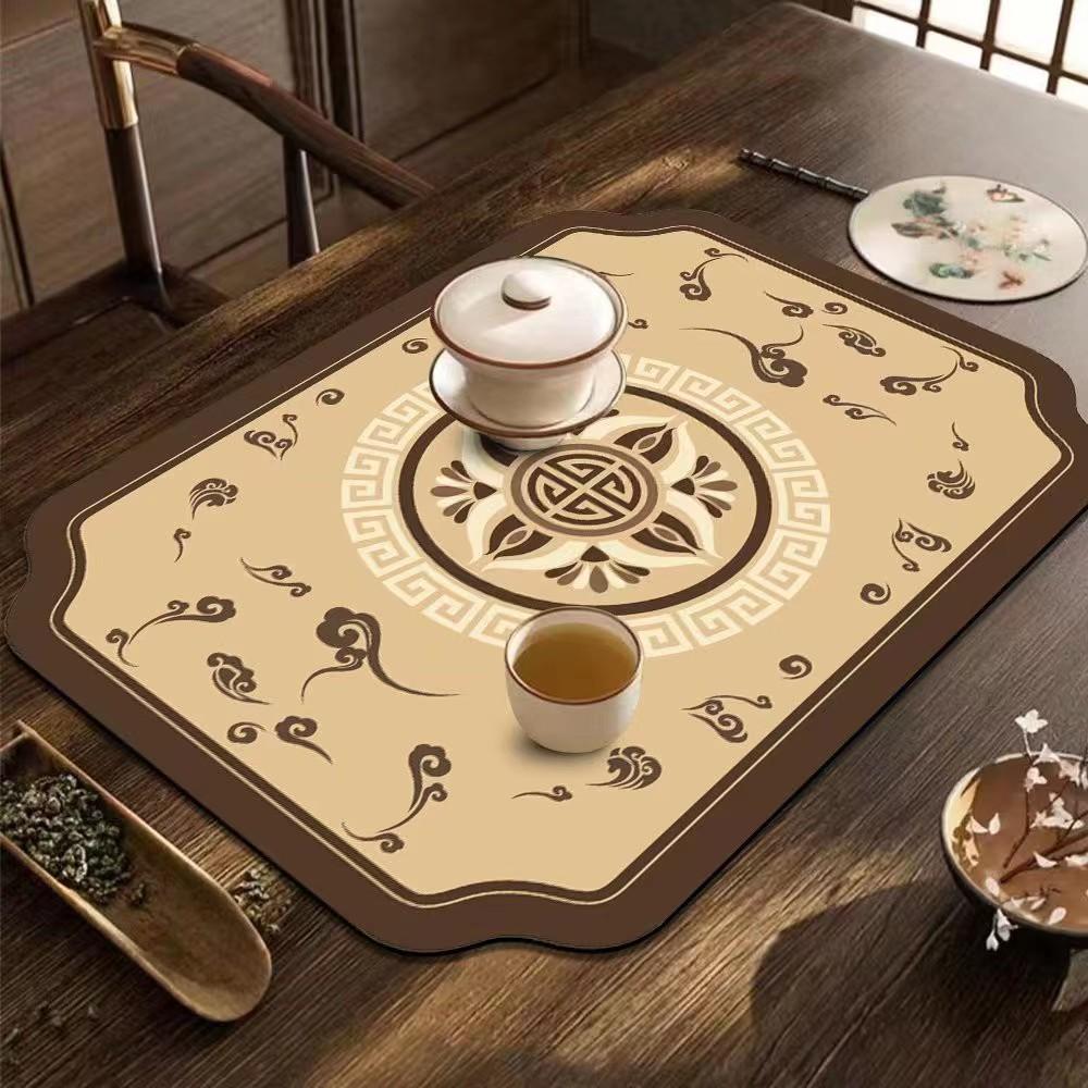 Быстросохнущий диатомовый иловый коврик для посуды, впитывающий коврик для сушки посуды, быстросохнущий дренажный коврик для кофемашины