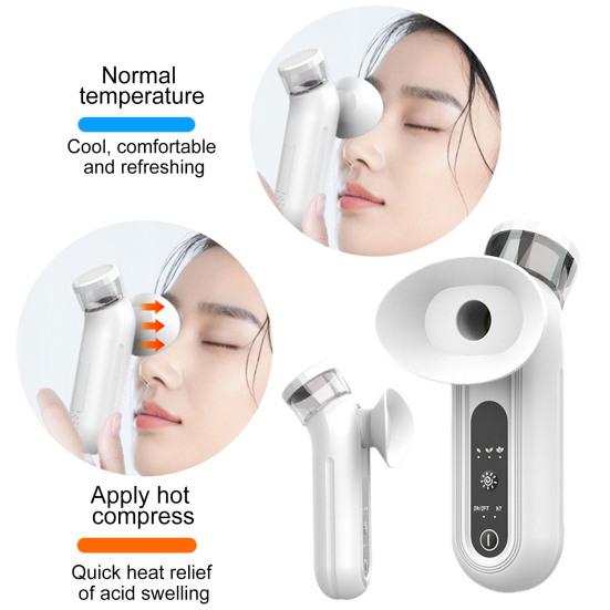 Подогреваемый нано-распылитель для глаз, портативный увлажнитель и успокаивающий крем для глаз с режимами горячего и холодного сжатия, перезаряжаемый паровой аппарат для снятия сухости глаз