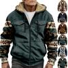 Мужская утолщенная куртка на пуговицах с двойным карманом и карманной вставкой, хлопковая куртка